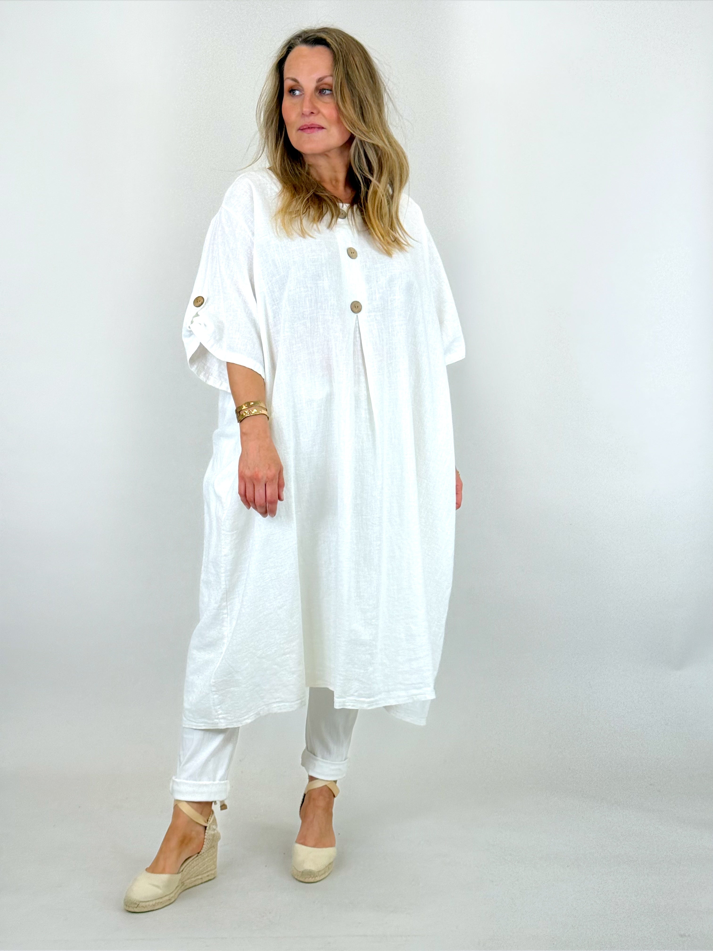 tie front linen dress Romantic Linen Midi Dress With Front Tie & Soft Ruffle S / Antique Blue Floral main image 0
